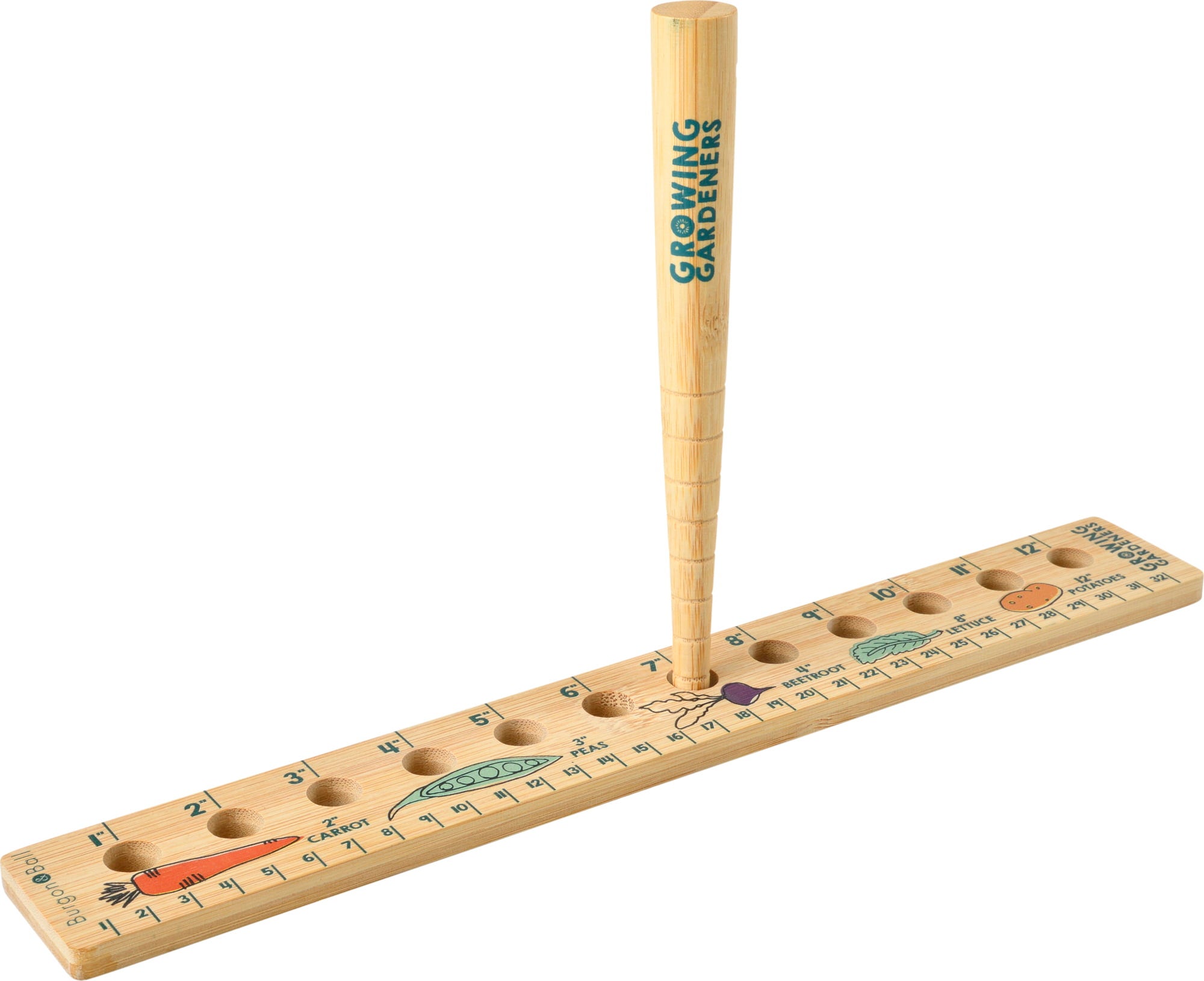 Burgon & Ball Seed Ruler and Dibbet - 1 set.