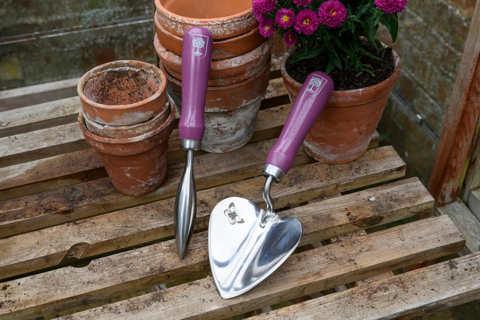 Burgon & Ball Pflanzkelle- und Setzholz-Set - 1 Set