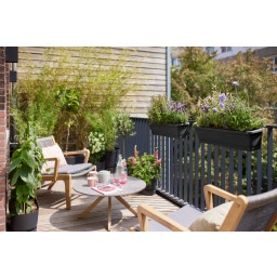 elho Noa L Balcony Box - Living black