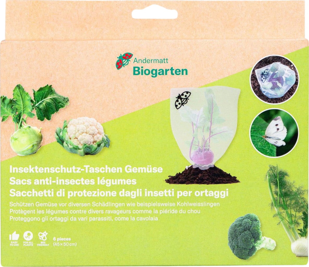 Andermatt Biogarten Insect Protection for Vegetables - 6 items
