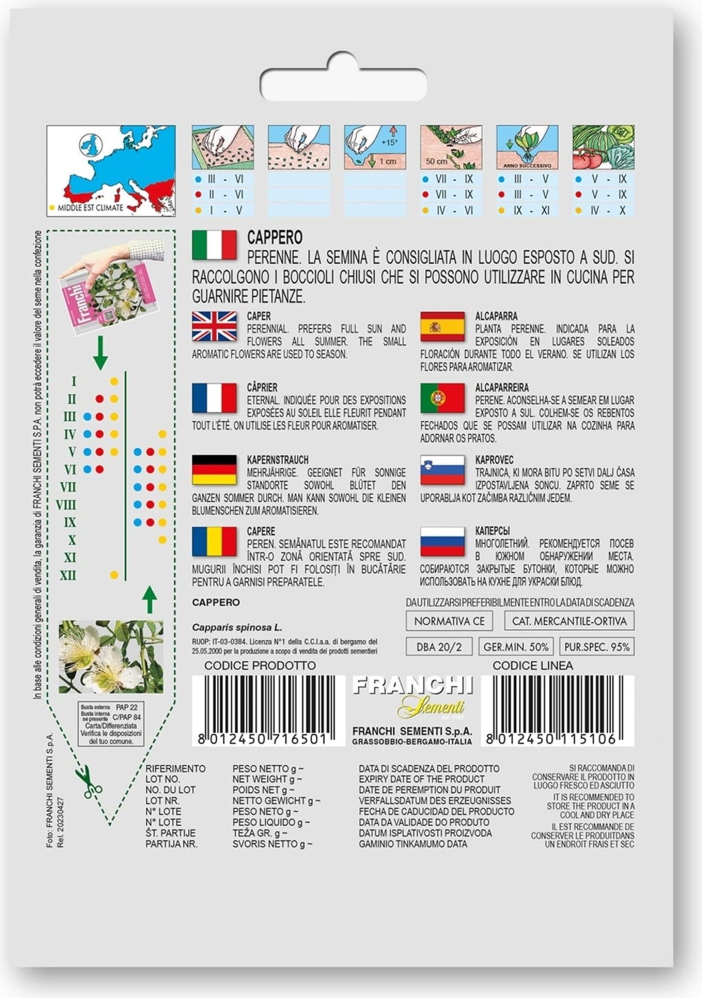 Franchi Sementi Kapre - 1 k.