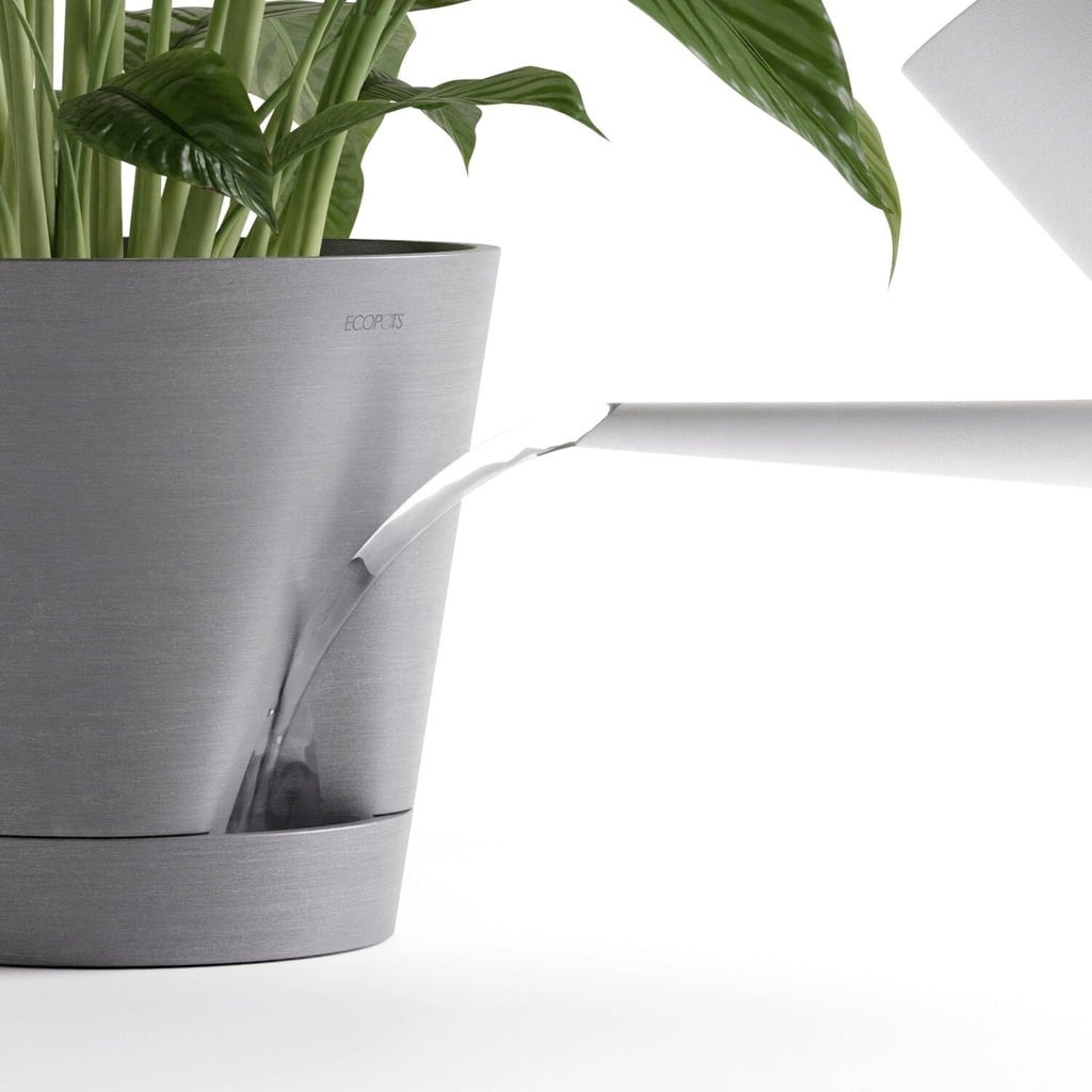 Ecopots Venice 2, temno-siva - Ø 20 cm, višina 17,5 cm