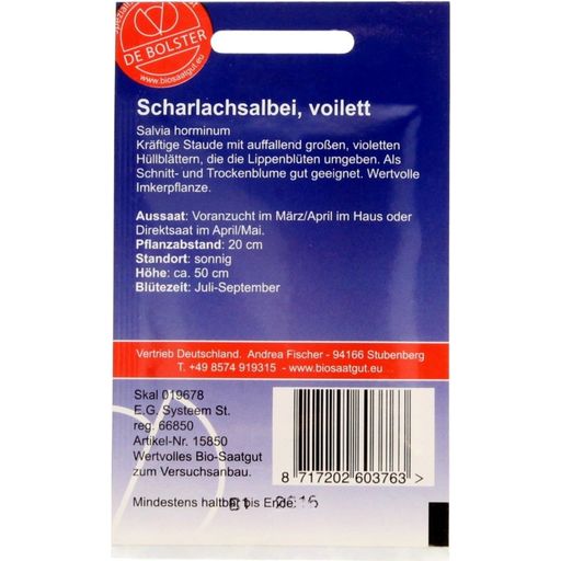 De Bolster Scharlachsalbei - 1 g