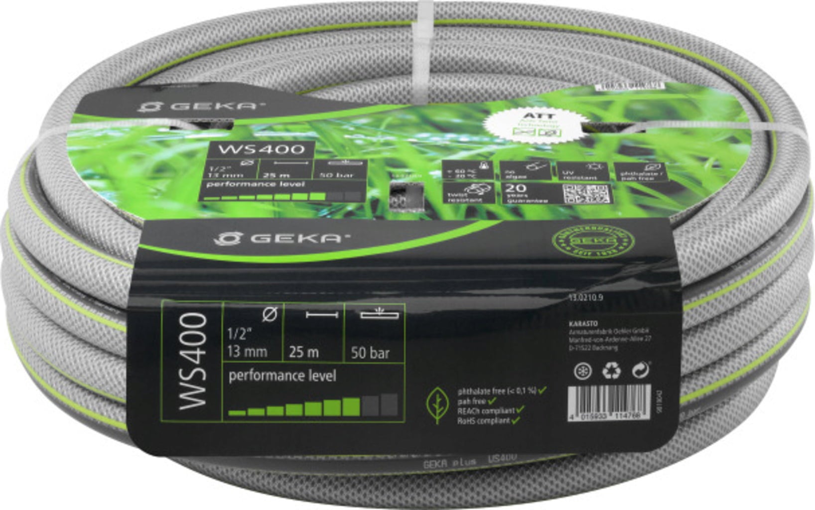 GEKA plus Vattenslang WS400, 1/2", 13 mm diameter