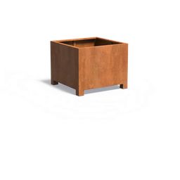 ADEZZ Carrez Planter - Corten Steel with Feet - 100 x 100 x 80 cm