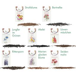 Zgodovinske cvetlice - set z 8 vrstami semen
