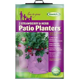 Haxnicks Strawberry and Herb Patio Planters - Set