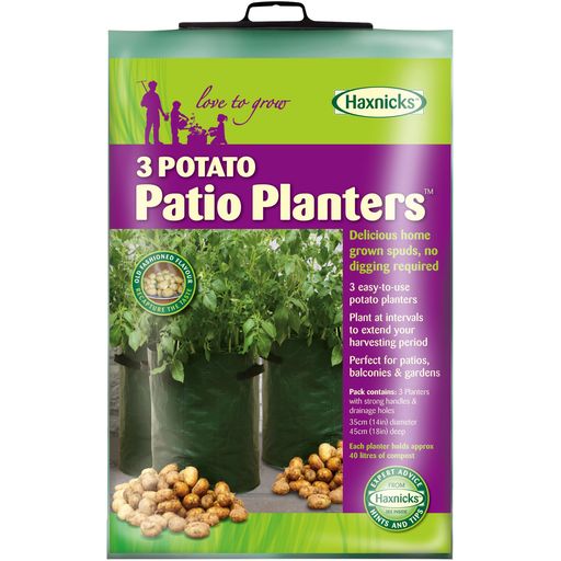 Haxnicks Potato Patio Planters - Set - 3 pz.