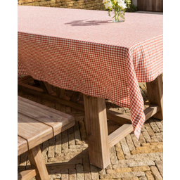 Garden Trading Chequered Tablecloth - Rust
