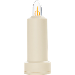 Barebones LED Candle - Vintage White