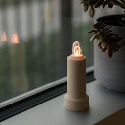 Barebones LED Candle - Vintage White