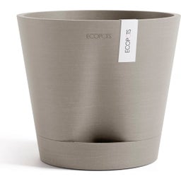 Ecopots Topf Venice 2 taupe - Ø 20 cm, Höhe 17,7 cm