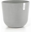 Ecopots Oslo Blanc Gris + Réservoir d'Eau - Ø 35 cm, Höhe 30,50 cm