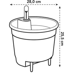 elho Self-Watering System - Ø 28 x H 26 cm