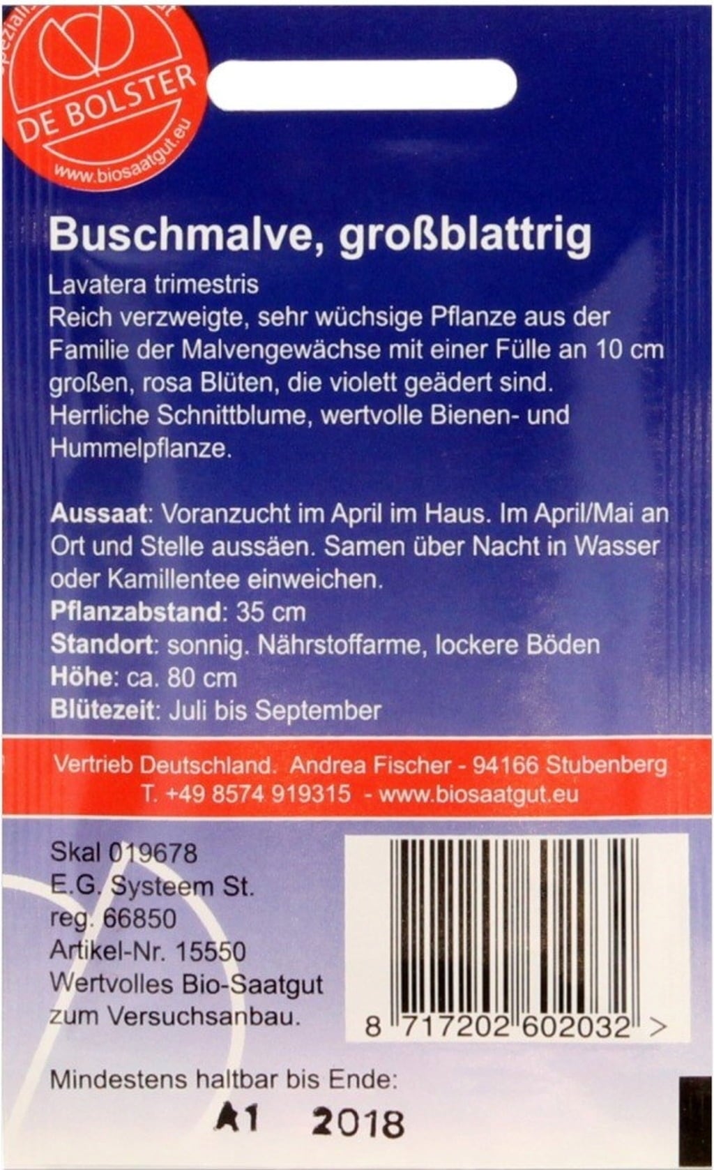 De Bolster Annual Mallow - 3 grams