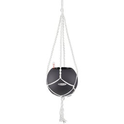 Lechuza PURO Color 20 + Macramé - Slate Grey