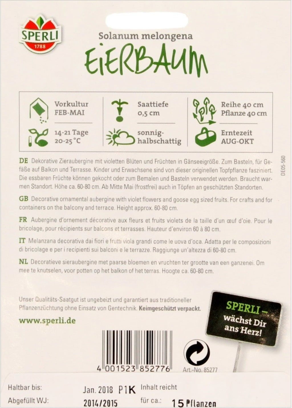Sperli Eierbaum 