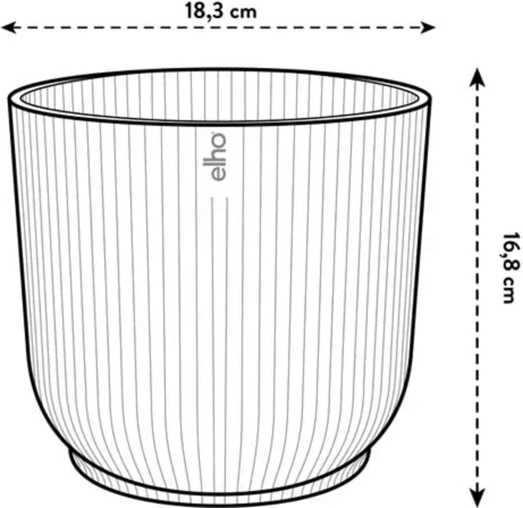 VIBES FOLD Rond Blanc Soie 18 cm & Système d'Auto-Arrosage - 1 kit