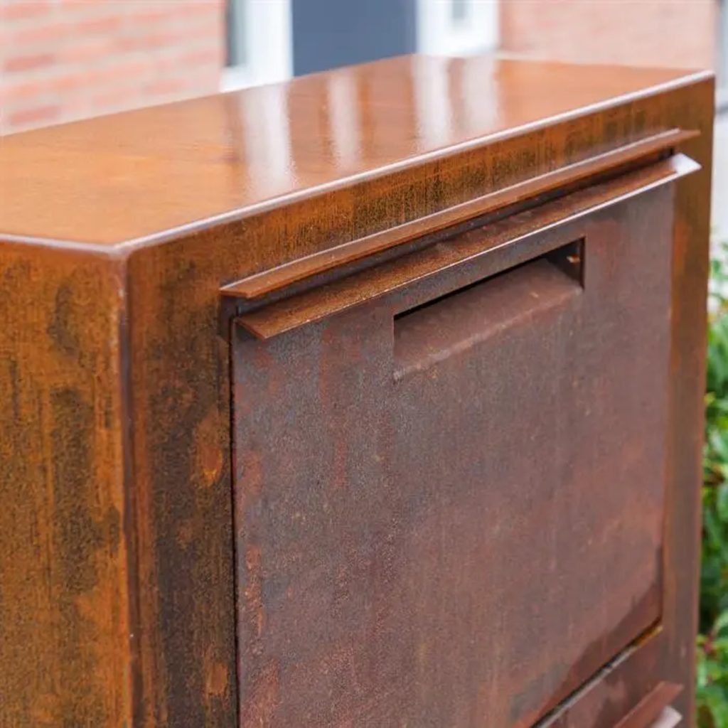 ADEZZ PACA Free-Standing Mailbox, Corten Steel