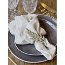 Chic Antique Napkin Ring with Leaf Detail  - 1 item