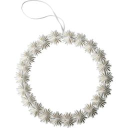 DBKD PAPER FLAKE WREATH - white - 1 Stk.