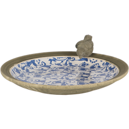 Esschert Design Aged Ceramic Birdbath - 1 item