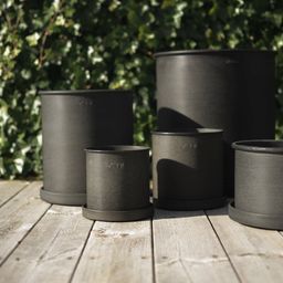 DBKD PLANT POT small, 2 seta - black