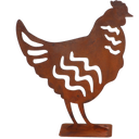 Esschert Design Garden Decor - Rust Hen - 1 item