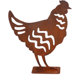 Esschert Design Garden Decor - Rust Hen - 1 item