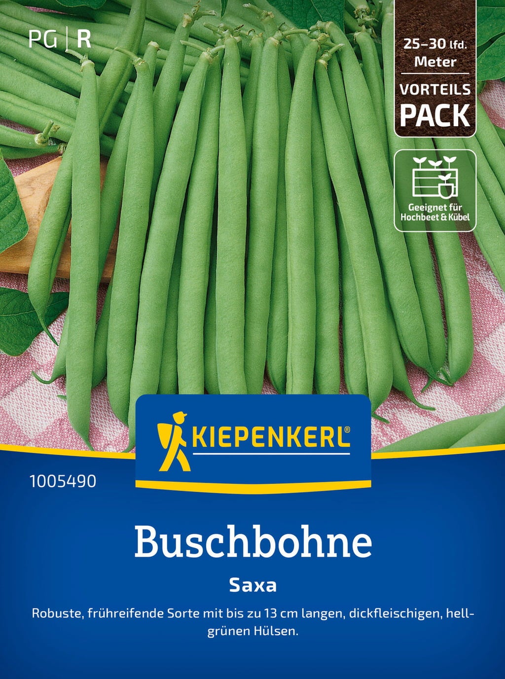 Kiepenkerl Bush Bean Saxa - 1 Pkg
