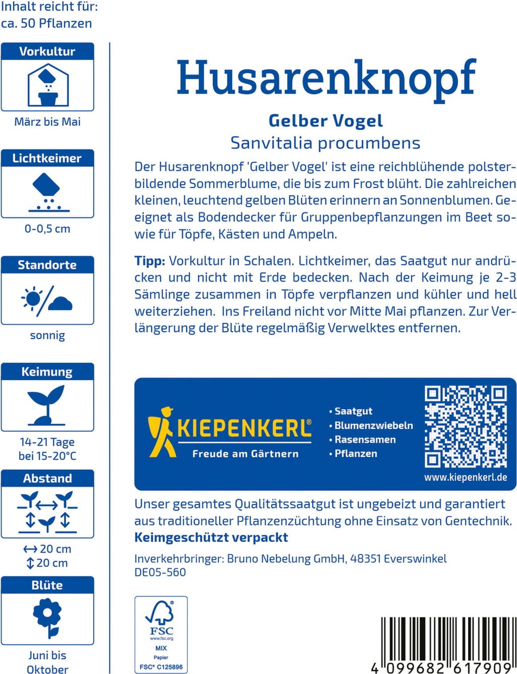 Kiepenkerl Santivalia Jaune - 1 sachet