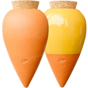 Pepin Ollas Duo - 1 terracotta olla & 1 yellow mustard olla