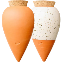 Pepin Ollas Duo - 1 terracotta olla & 1 speckled white olla