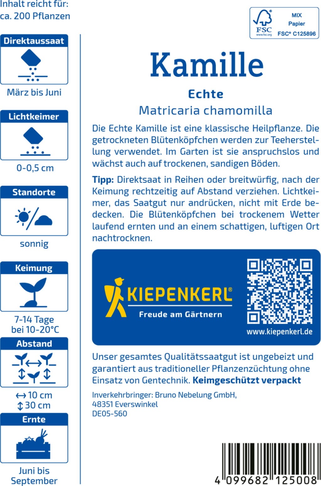 Kiepenkerl Echte Kamille - 1 Pkg