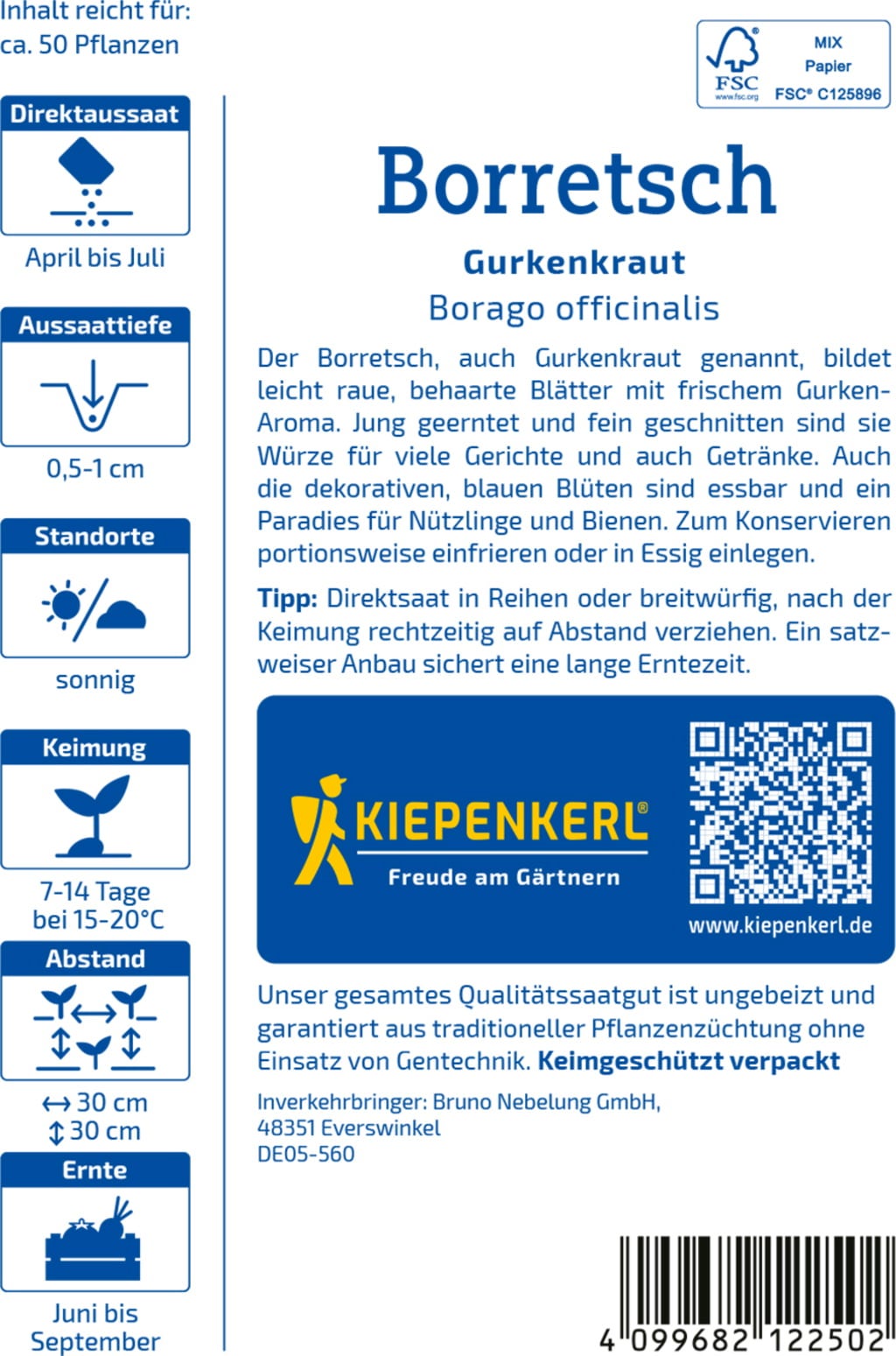 Kiepenkerl Borage - 1 Pkg
