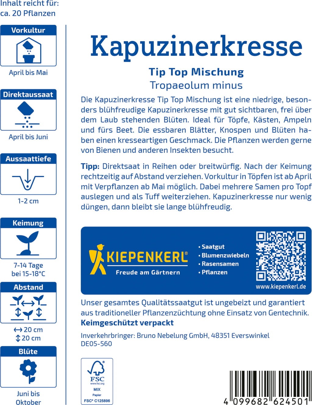 Kiepenkerl Kapuzinerkresse 