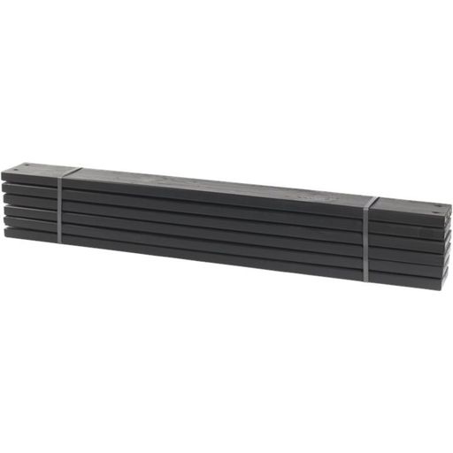6 Pcs. Planks for Pipe 28 x120 mm, Length: 120 cm - Black