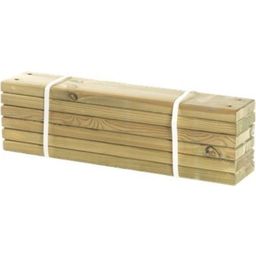 6 Stk. Planken für Pipe 28 x120 mm, Länge: 60 cm - Graubraun