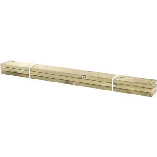 3 Stck. Planken für Pipe 28 x 120mm, Länge 120cm - Graubraun