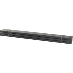 3 Pcs. Planks for Pipe 28 x 120mm, Length 120cm - Black