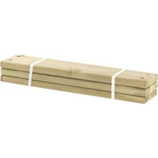 3 Planks for Pipe Planter 28 x 120 mm, length: 60 cm - Grey Brown