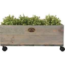Esschert Design Planter Box with Rollers - Medium (59.0cm x 39.0cm x 24.6cm)