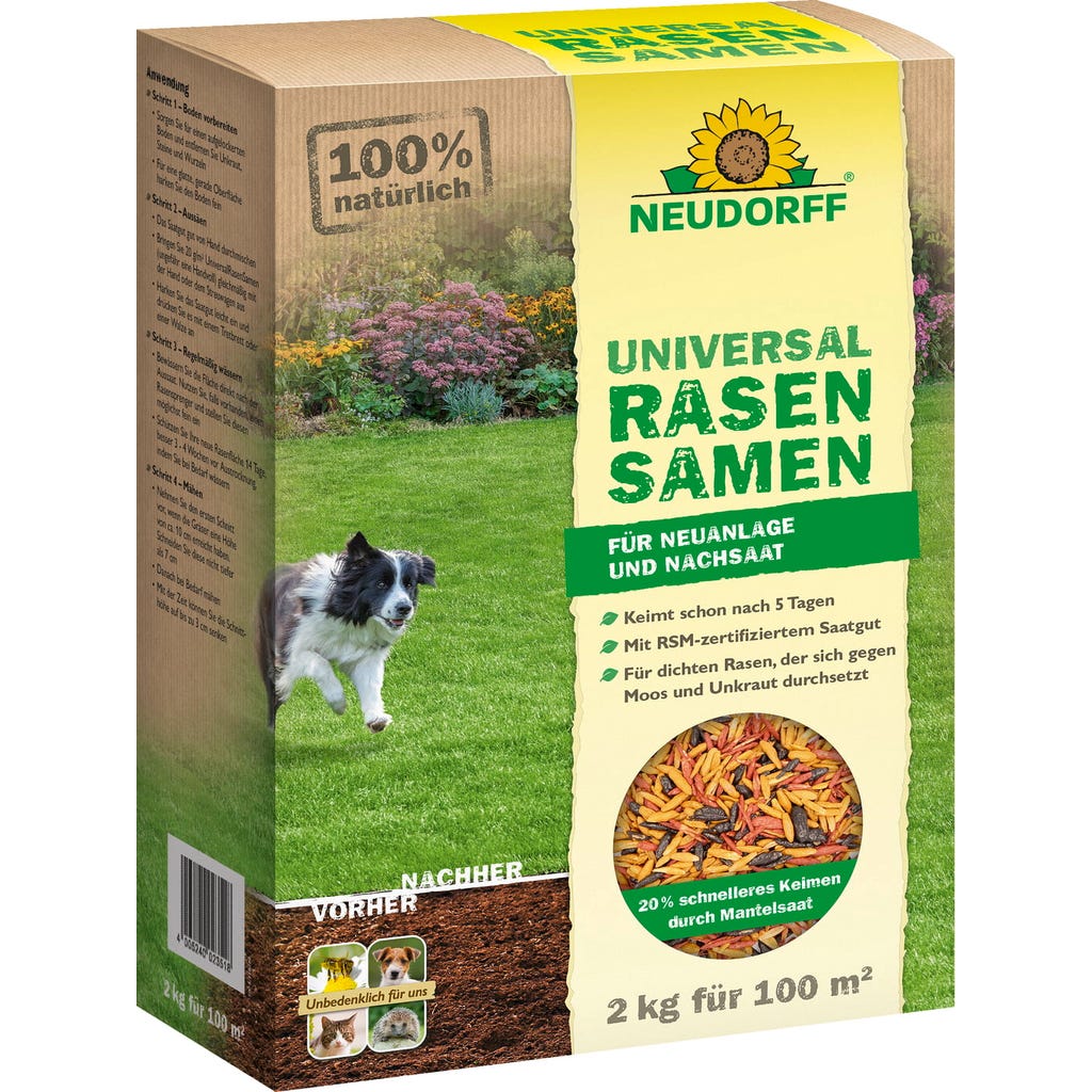 Neudorff Universal Lawn Seed, 2 kg - Bloomling Ireland