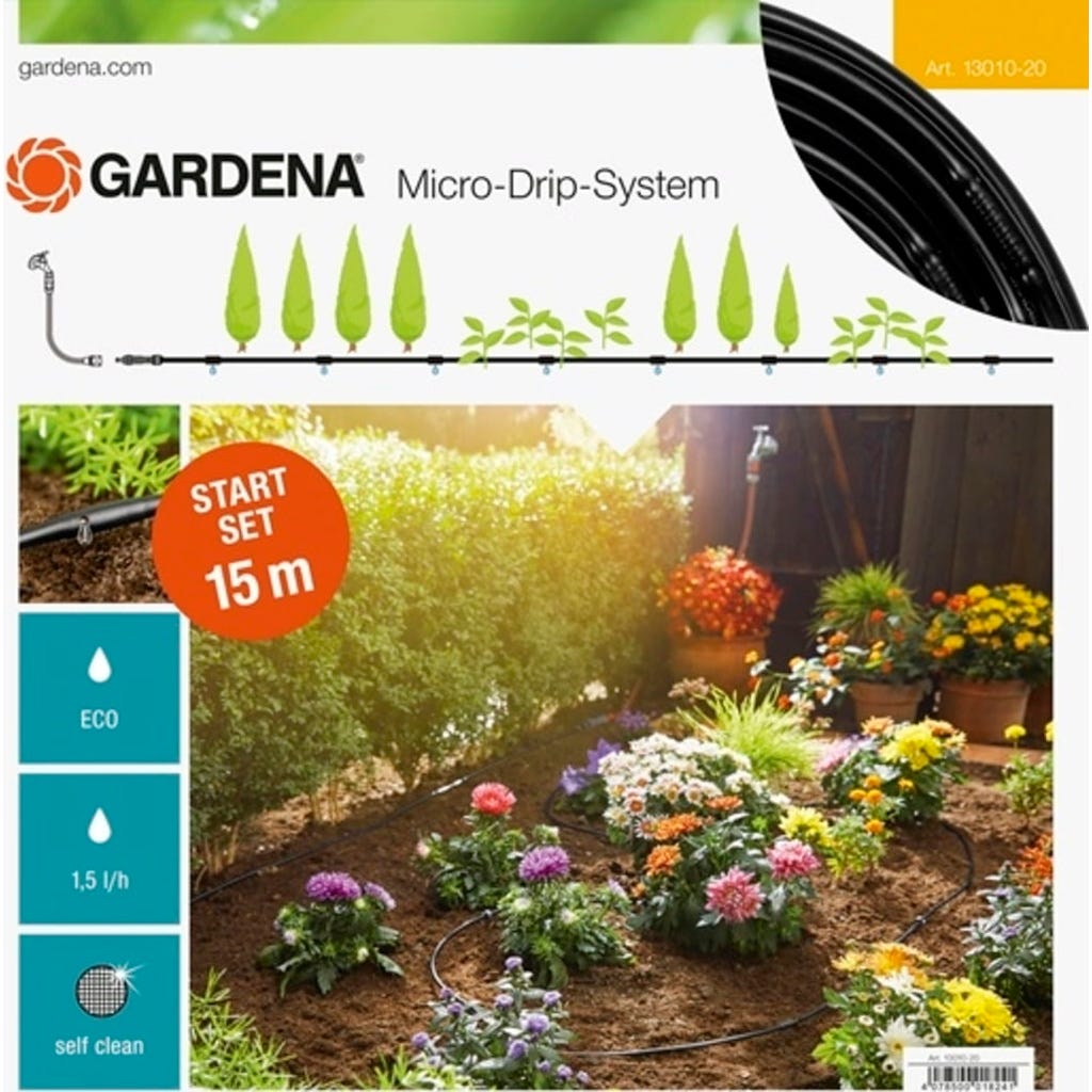 GARDENA Micro-Drip-System Start-Set Pflanzreihen S, 1 Set - Bloomling  Deutschland