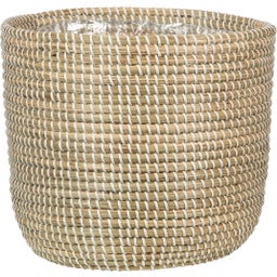 Scheurich Seagrass Planter - White - Ø 24 cm