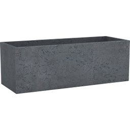 Scheurich C-Cube Long Planter - Stony Black - 80 cm