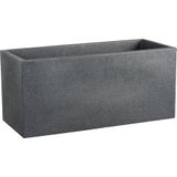 Scheurich C-Cube Long Planter - Stony Black