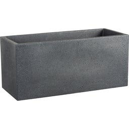 Scheurich C-Cube Long Planter - Stony Black - 60 cm