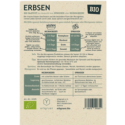 Erwt - BIOLOGISCHE Microgroenten/Kiemzaden