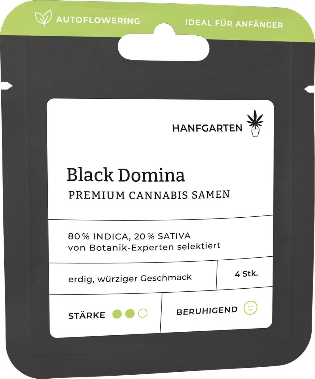 Cannabis Samen - Black Domina | Autoflowering - 1 Pkg